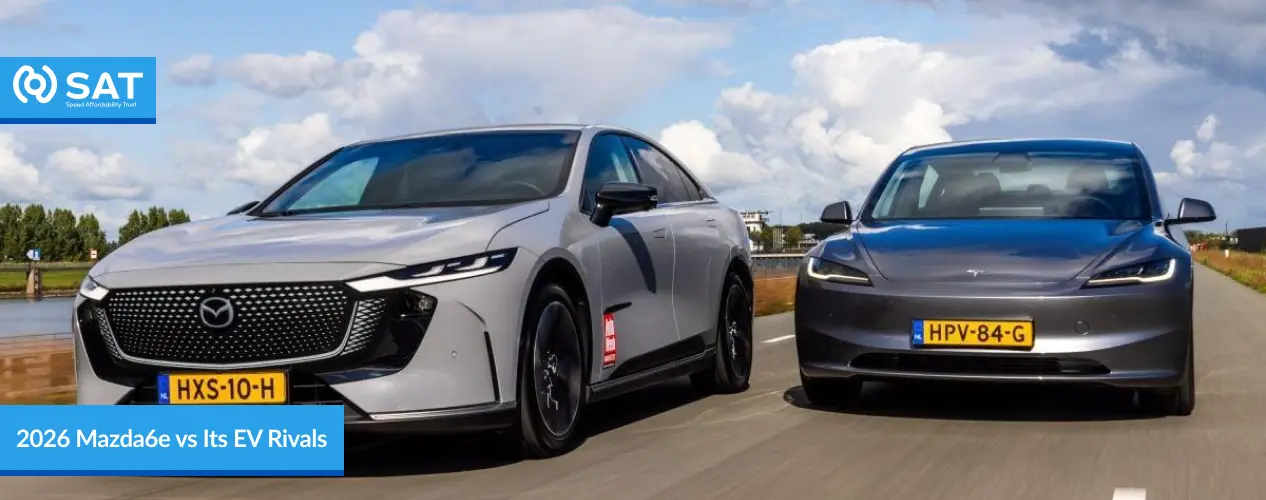 2026 Mazda6e vs Its EV Rivals